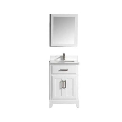 China 2021 Mirror+basin+cabinet Bathroom Storage Cabinet With Sink Modern Solid Wood Bathroom Vanity With Mirror Custom Bathroom Fixture for sale