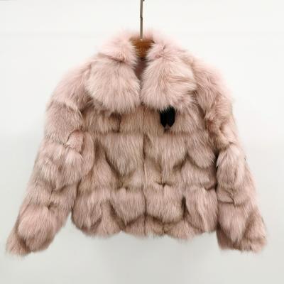 China Fashion Breathable Thick Winter Lady Discount Price Real Fox Fur Coat for sale