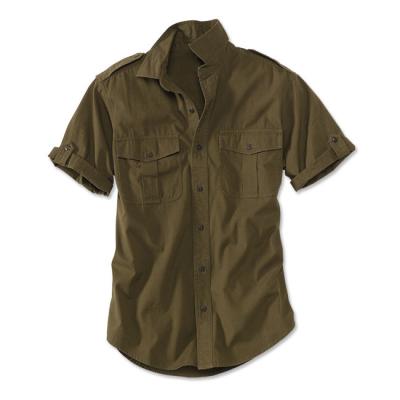 China Custom Anti-UV Your Own Brand Short Sleeve Fishing Shirt Leisure Equipment Men's Button-Up Fishing Shirt for sale