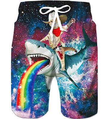 China Custom 3D Print Anti-wrinkle Sublimated Funny Quick Dry Swim Trunks Beachwear Sports Mens Jogger Pants Running Swim Board Shorts Mesh Lining for sale