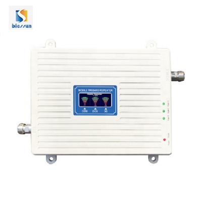 China Signal Supplement Low Cost 900 Tri Band 1800 2100mhz Mobile Phone Signal Booster / Repeater for sale