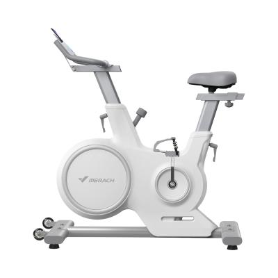 China Best Home Use MERACH Home and Commercial Mobile Fitness Indoor Exercise Spinning Recycling Bike with Sports Screen for sale