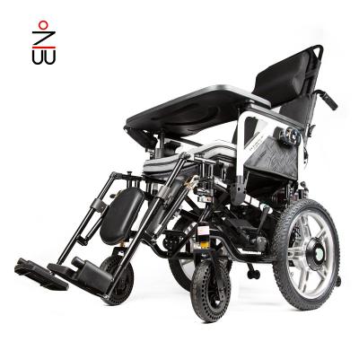 China Hot Selling Price Aluminum Alloy Electric Wheelchair Handcycle Folding Electric Wheelchair Manual Operation for sale