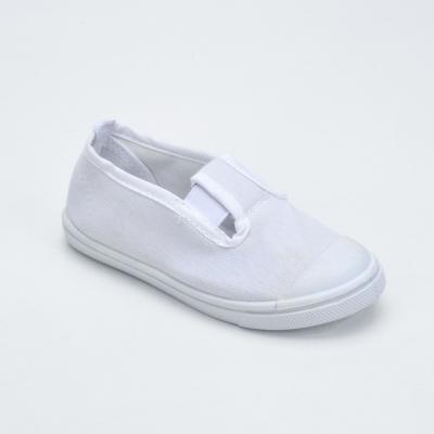 China Insulative Factory Wholesale Kids Student Simple White Shoes For Girls Boys for sale