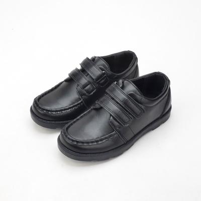 China ODM&OEM Insulative Big Kids School Black Sports Shoes Without Lace for sale