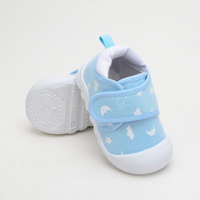 China Insulative World's Best Selling Kids Blue Cute Cloth Baby Boy Soft Shoes for sale