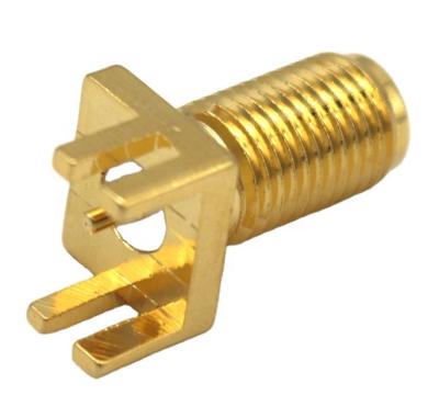 China Diagonal PCB instalado of radiofrecuencia SMA coaxial RF Conector enchufe for sale