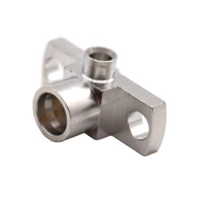 China Stainless Steel SMP Male For RG402 RG405 2 Hole Flange RF Adapter JYSMP-4A for sale