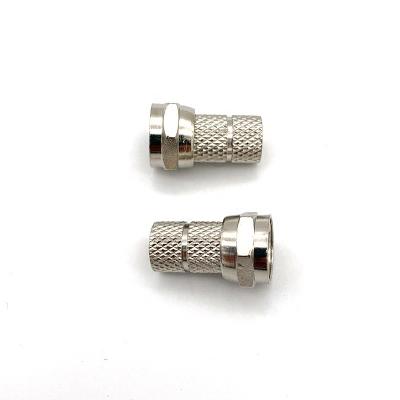 China F type male connector for RG58/RG59/RG6 twist on coaxial cable UHF rf coaxial connector rg58 JYF-13A for sale