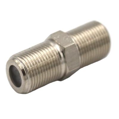 China RF Coaxial Connector F Copper Female To F Female Connector Nickel Plated for sale