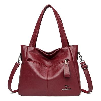 China 2022 Wholesale Fashion Large Capacity Soft Leather Shoulder Cross - Body Tote Bag Luxury Women Hand Bag Designer Purse And Handbag for sale