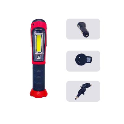 China Protable Portable COB 3W USB Rechargeable Emergency Inspection Work Lamp With Magnet Base for sale