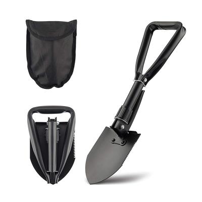 China Multifunctional garden shovel carbon steel square head garden shovel folding mini garden shovel with selection for sale