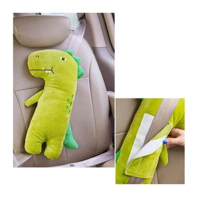 China Comfortable Kids Plush Doll Car Seat Belt Covers Belt Rests Safety Seat Belt Pillow For Kids for sale