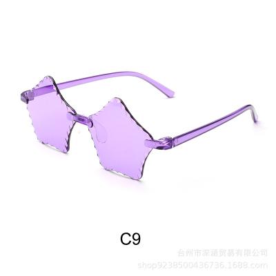 China Fashion sunglasses shape children's brand sun glasses UV protection star shape pink children's girls sunglasses cheap promotion for sale