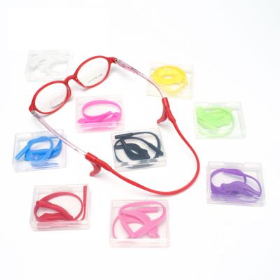 China Comfortable Round Wear Eyeglass Temple Tips Sheath Retainer Silicone Anti-Slip Holder Glass Ear Hook Elastic Accessories for sale