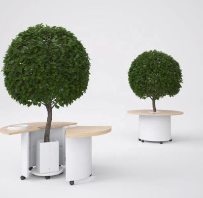 China Creative Modern Workplace Plant Stand Metal Desktop Public Plant Pot Eco-friendly Factory and for Office Decoration for sale