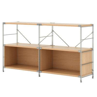 China Viable Metal Steel Tupe Frame Movable Book Shelves For Home Storage for sale