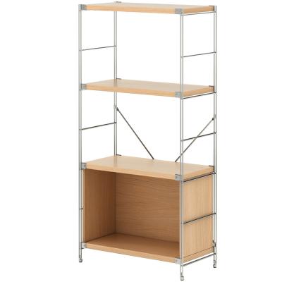 China Workable Modern Chrome Board Square 3 Tiers Mini MDF Storage Rack Rack For Living Room for sale