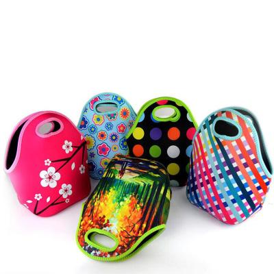 China Custom Mini Neoprene Bag Kids Cute Waterproof Thermal Cool Office Women Cooler Lunch Bags For Women for sale