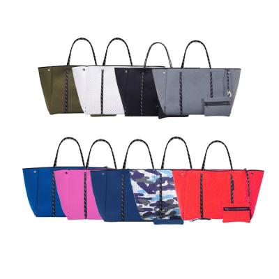 China Lower Price Insulated Custom A Variety Of Diving Beach Bags Perforated Neoprene Beach Bag for sale