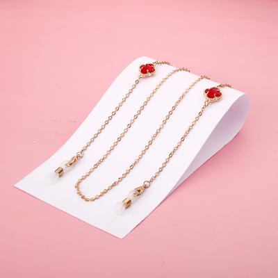 China Metal Stone Plastic Gold Fashion Cristal Buckle Monocle Holder Chain Chain for Male and Female for sale