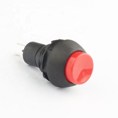 China 12mm 1A 250V 2 Plastic Pin On Momentary Push Button Switch KA1A for sale