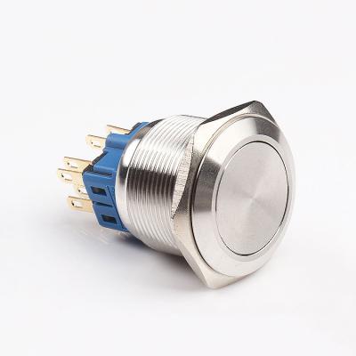 China 19mm Round Motor Start Switch Metal Push Button Switch 19mm for sale