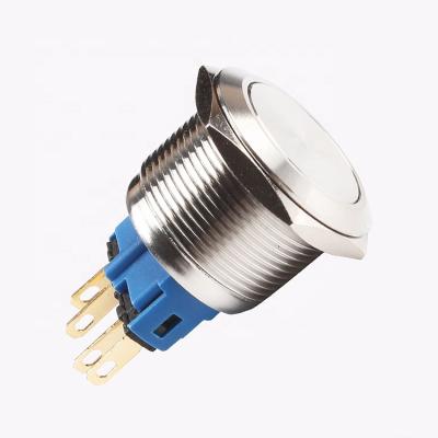 China 12Mm 16Mm 19Mm 22Mm 25Mm 30Mm Round 4 Volt Ip67 Waterproof Mini Pins 220 Metal Push Button Switch Dometed for sale