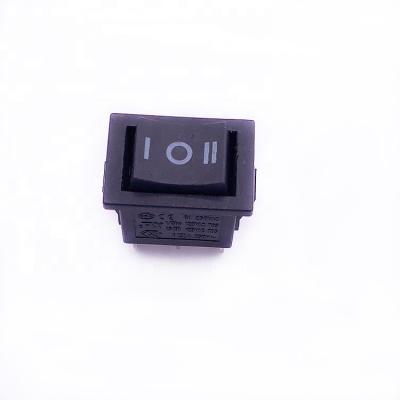 China ON-OFF-ON Yongxing Factory KCD3 6A 250V 3 Position 3 Way 3 Pin Rocker Switch On Top for sale