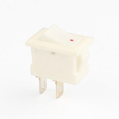 China SPST factory price free sample 2a 250v small cqc t105 on off rocker switch for sale