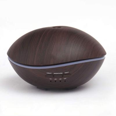 China Household Humidifier Oil Diffuser Factory Success Diffuser 500ml Wooden Grain Ultrasonic Mini Humidifier for sale