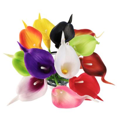 China Wedding Best Selling Real Touch Flowers PU Artificial Single Calla Lilies Stem Calla Lilies For Wedding Party Home Decor for sale