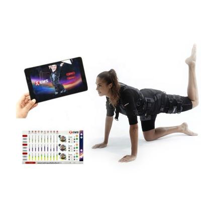 China Weight Loss EMS Fitness Training Suit XEMS APP pad or wireless phone control android system for muscle stimulator equipment xems machine for sale