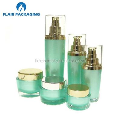 China BEAUTY PACKAGING cosmetic acrylic jars and oval bottles for sale