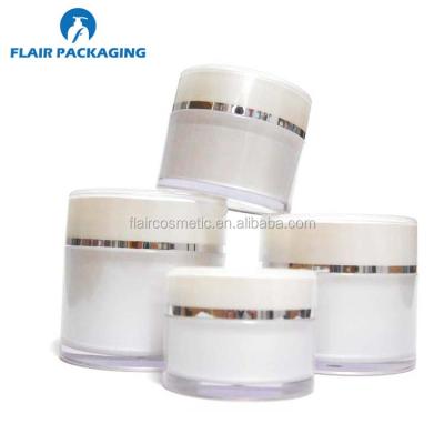 China Skin Care Creams Plastic Cosmetic Cream Jar Container for sale