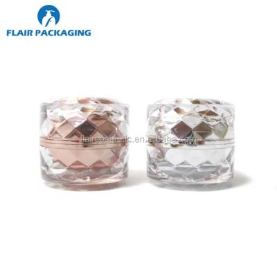 China wholesale Luxury Design Plastic Eye Cream Jar Diamond Shaped Cosmetic for sale