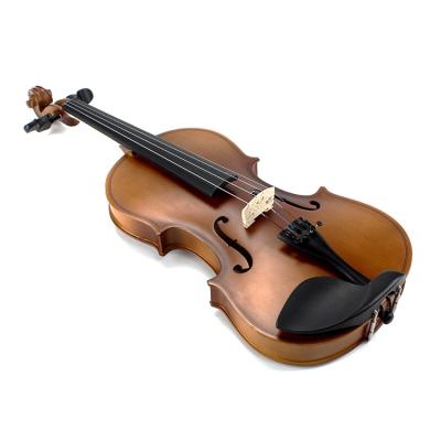 China Natural Flame Maple Veneer Beginners With Case Antique Plywood Universal Violin for sale