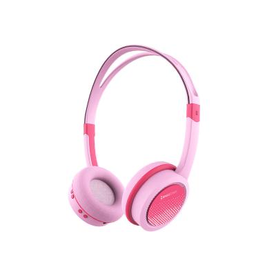 China 10M/33ft Bingozones New Arrive 85db Volume Limit Hearing Protection Kids Wireless Foldable Headset BT Flexible Headband Earphones With MIC for sale