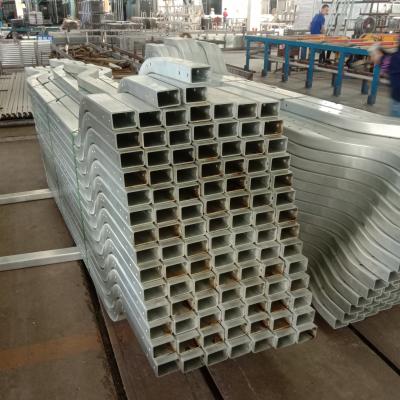 China Furniture Customized Profile Netting Clear Anodized Bending Aluminum Bending Aluminum Bracket Tubing Profiles For Car Tourist Beam for sale