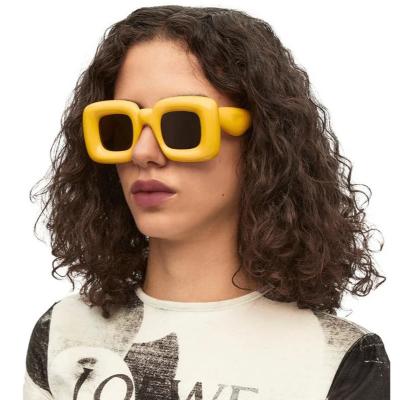 China Fashion Big Glass Multi Color Oversized Frame Square Sunglasses For Women for sale