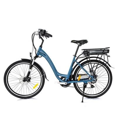 China Aluminum alloy 250W 26 inch city electric bicycle lady 36V fashion electric ebike for sale