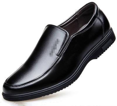 China Cy30729a Men Lightweight Work Shoes Rubber Midsole Genuine Leather Men Shoes for sale