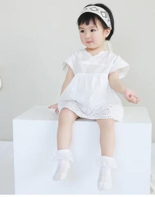 China 2022 New 6 QUICK DRY Running Infant Royal Socks Girl Princess Style Lace Buckle Knee High Work Summer Baby Thin Open Soft Spanish Bow for sale