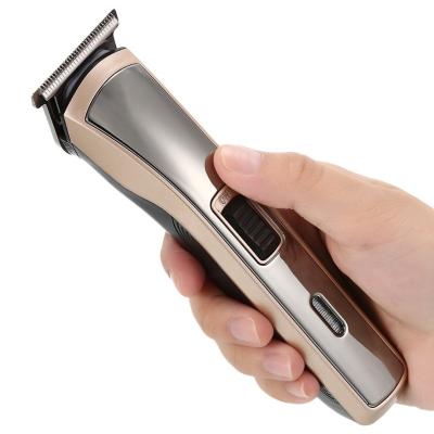 China KM-418 Car LCD Display Hair Trimmer Full Metal Cordless Gold Silver Hair Cutting Machine Barber Professional Hair Clippers Electric for sale