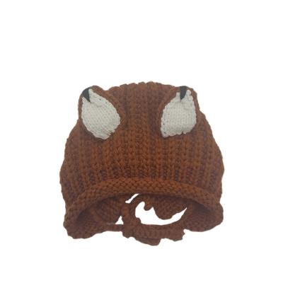 China COMMON Wholesale Winter Fashion Cute Warm Animal With Ears Knitted Winter Baby Hat for sale