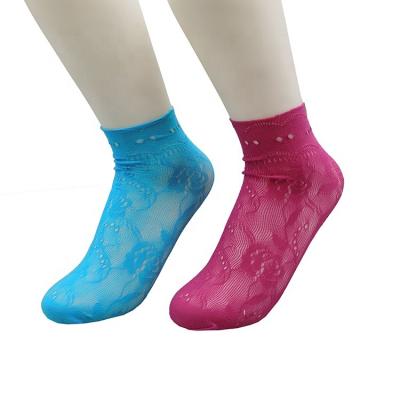 China Womens Breathable Harajuku Candy Color Mesh Breathable Socks.Sexy Hollow Out Mesh Socks Ladies Soft Mesh Sox for sale