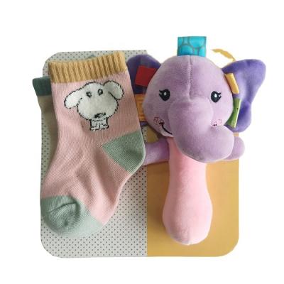 China Breathable Custom Cute Organicsocks With Grippingcotton Anti-Slip Infants Ankle Newborn Baby for sale