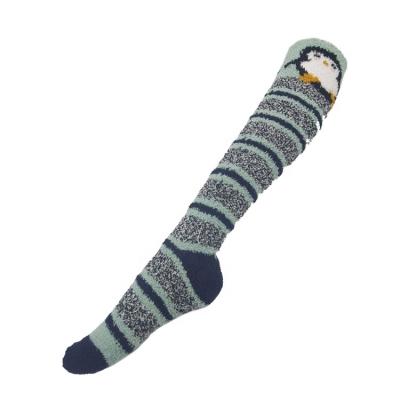 China Best New Selling Women Winter Anti-skid Long Socks Soft Comfortable Warm Non-slip Striped Animal Pattern Knee Socks for sale