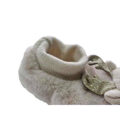 China Factory Price Anti-slippery Winter Baby Plush Warm Shoes Fashion Elk Comfortable Soft Baby Wearing Shoes for sale